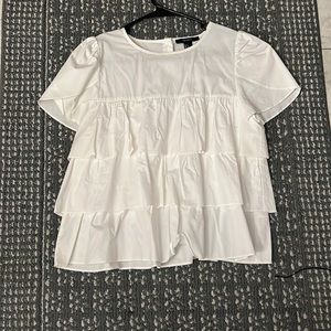 White layered top